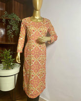 Cream printed kurti - kasumi.in